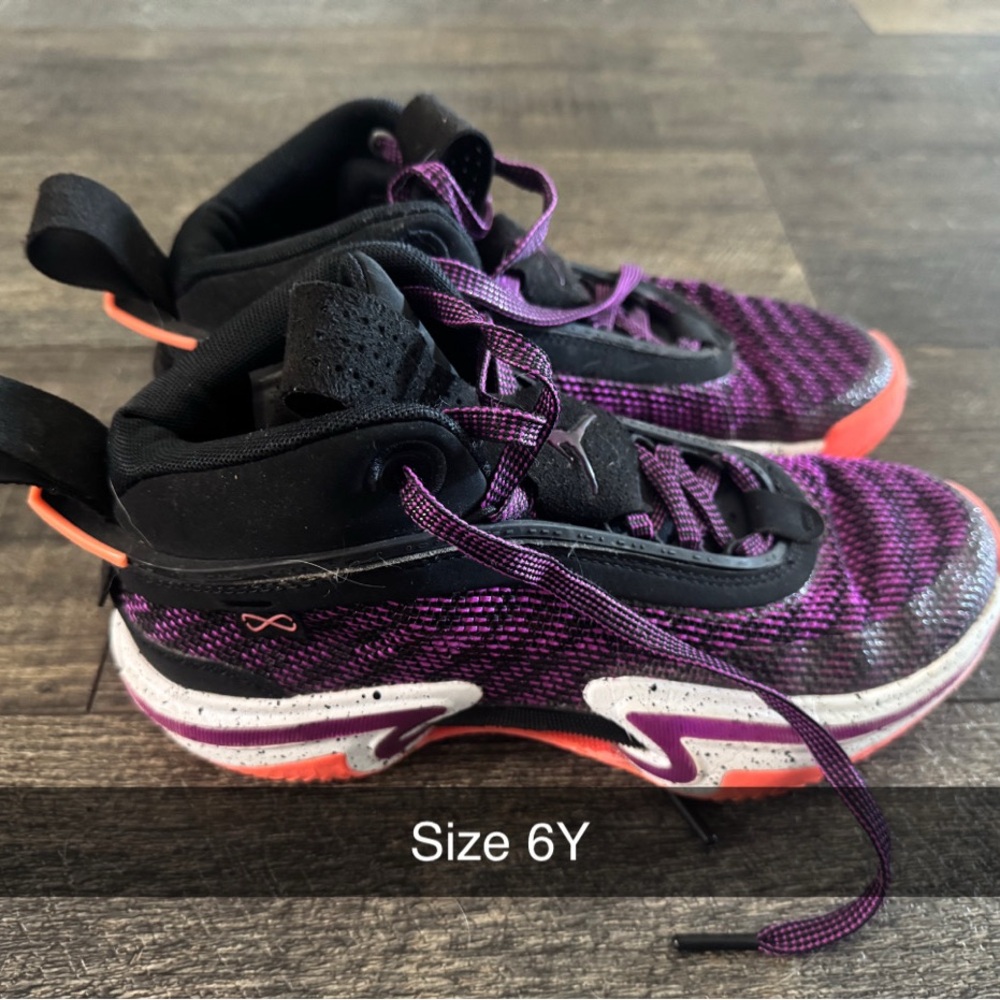 Jordan Kids Sneakers - Black, Purple, Orange